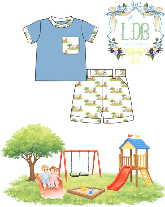 Park Pals- boy short set