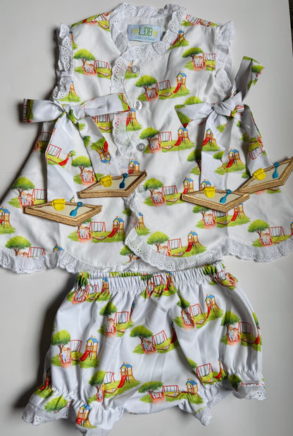 Park Pals- girl diaper set