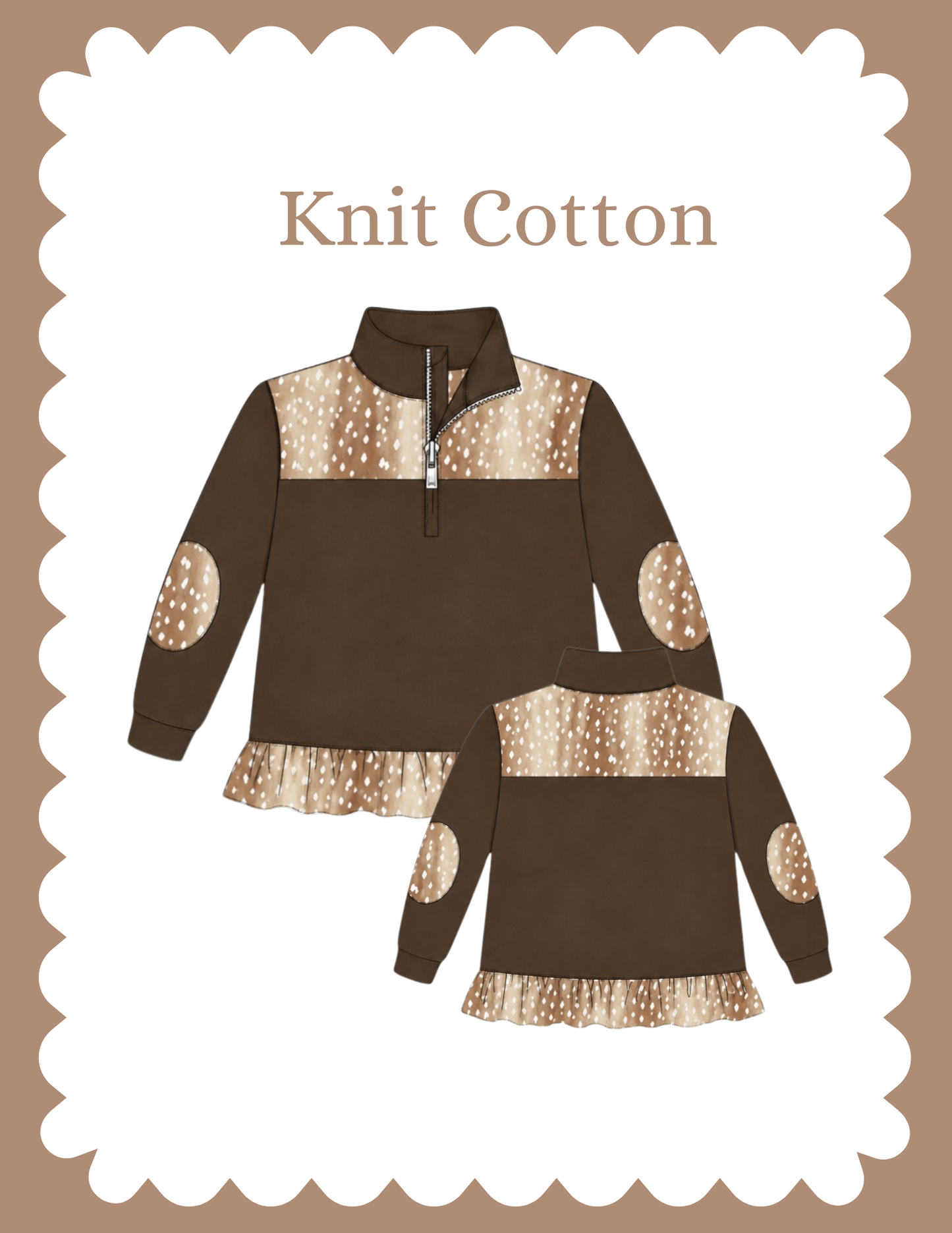 Fawn of you - girls pullover