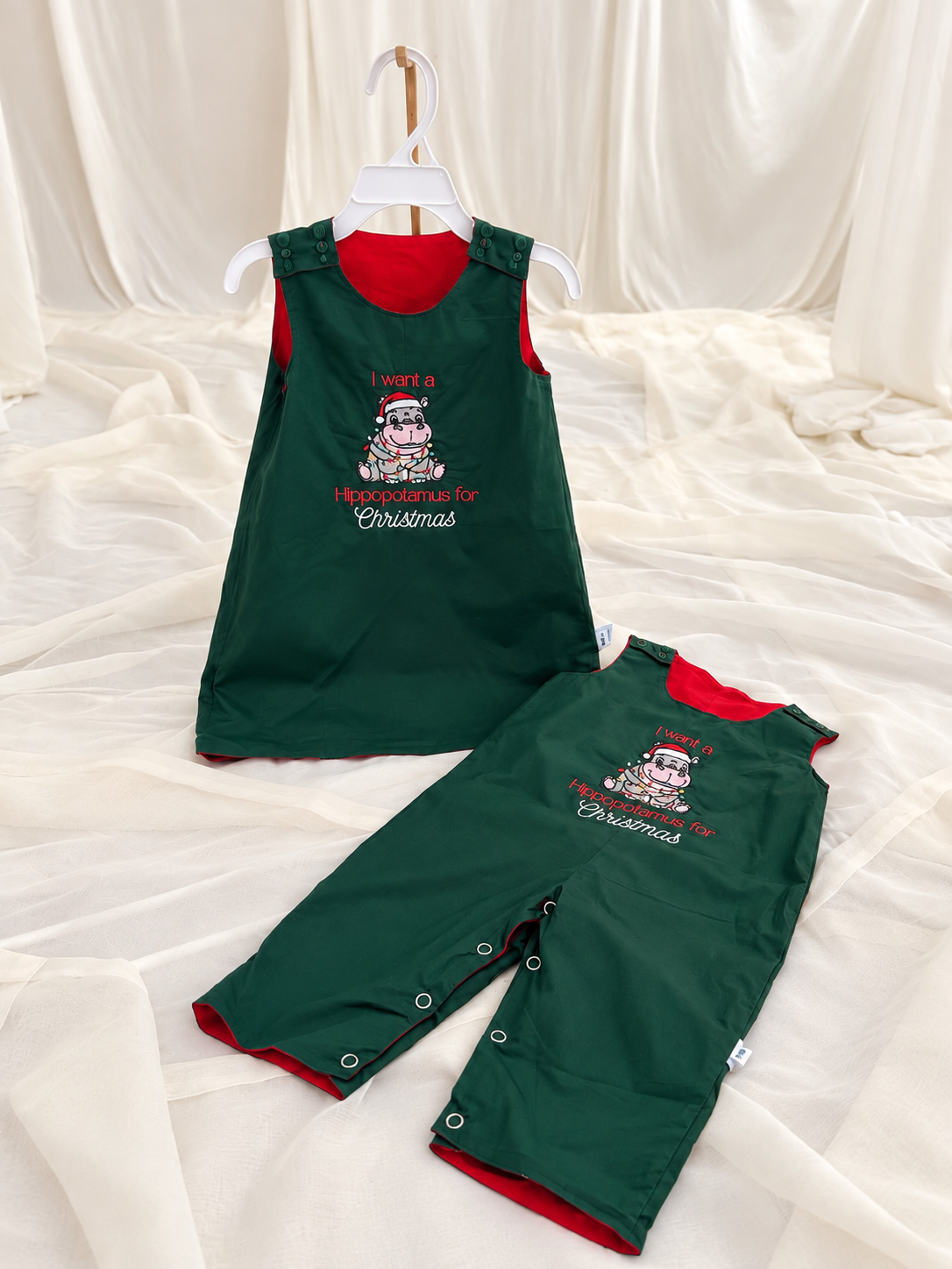 Tis the season - boy reversible Jon Jon