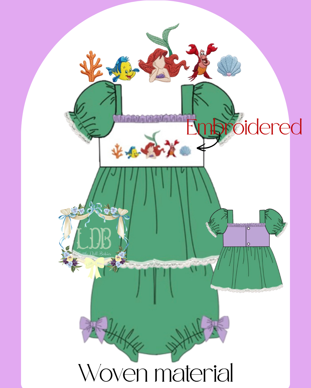 Under the sea diaper set