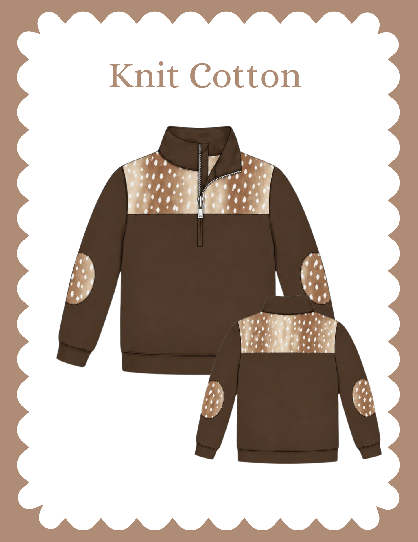 Fawn of you- boys pullover