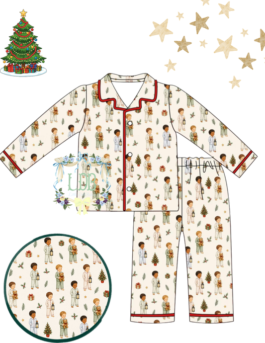 Twas the night before - boy pants set